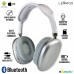 Headphone Bluetooth LEF-1005 Lehmox - Branco Prata